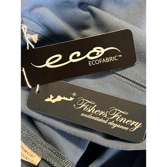 Fishers Finery Pant Legging Size Large L Women Blue Pocket Stretch Pocket New - Picture 8 of 8